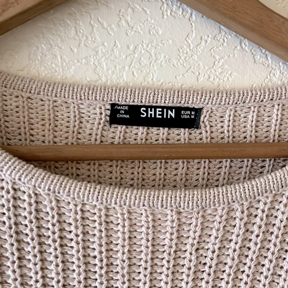 Fringed Sleeve Knit Sweater - Picture 3 of 4